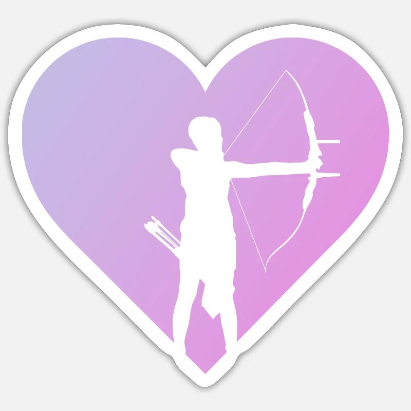 Bow Archery Longbow Sticker size S (10 x 10 cm)
