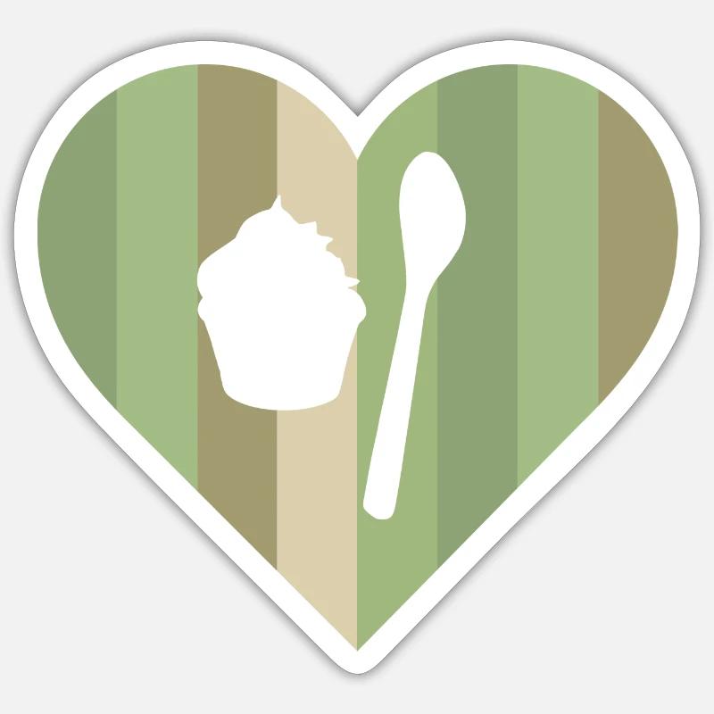 Muffin Törtchen Törtchen Sticker Größe S (10 x 10 cm)