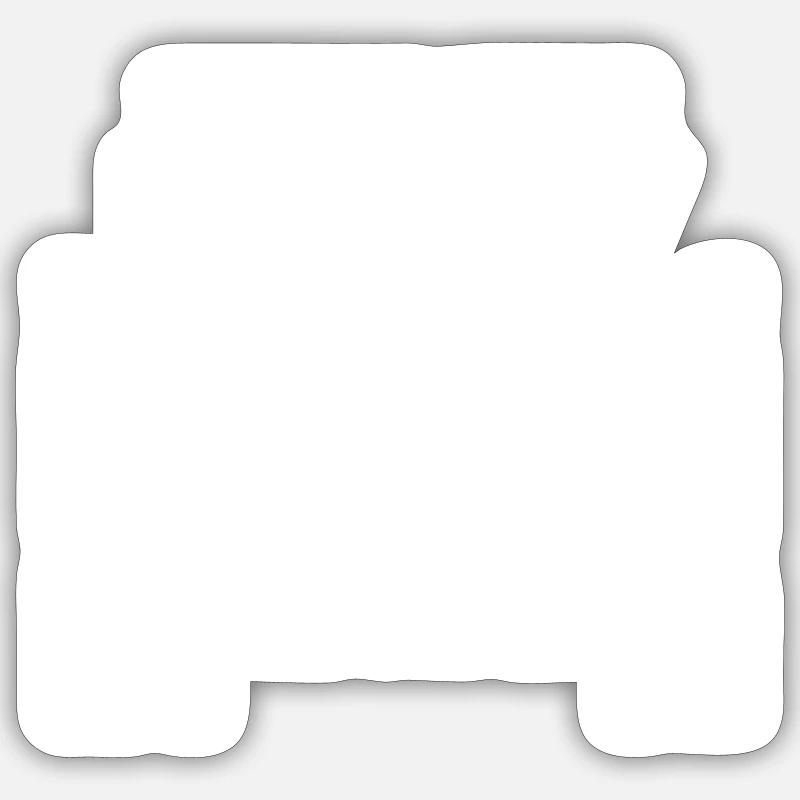 Never give up nothing is impossible Sticker size S (10 x 10 cm)