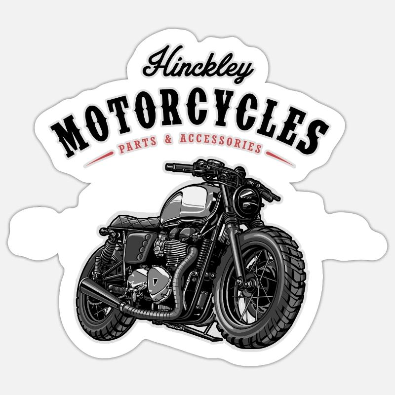 Modern Classic // Custom // Motorrad Sticker Größe S (10 x 10 cm)