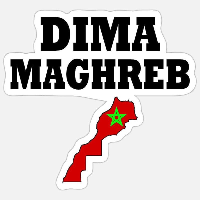 Dima maghreb Sticker taille S (10 x 10 cm)