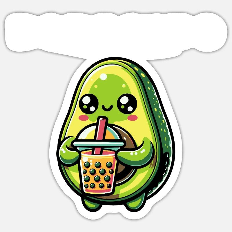 Bobacado - Sticker taille S (10 x 10 cm) - blanc mat