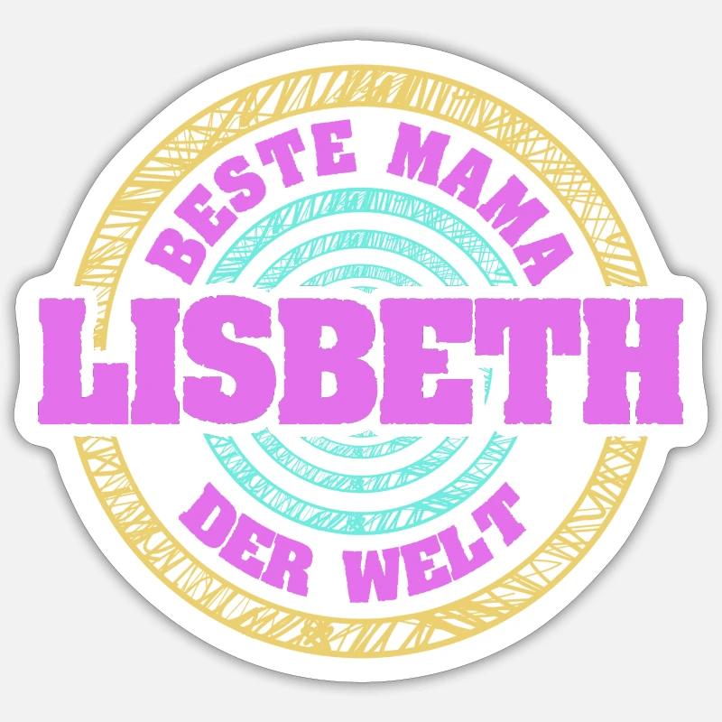 Lisbeth als Mutter Sticker Größe S (10 x 10 cm)