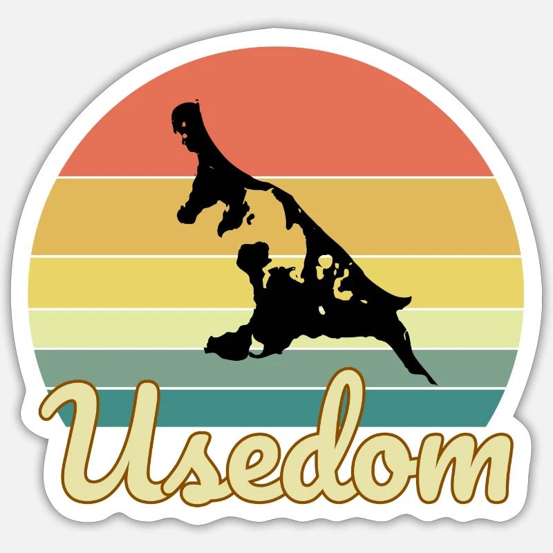 Ich bin ein Usedom Sticker Größe S (10 x 10 cm)
