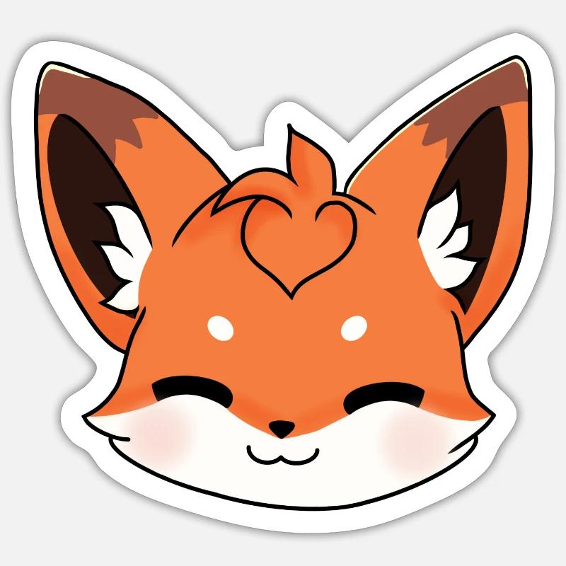 Fuchs Sticker Größe S (10 x 10 cm)