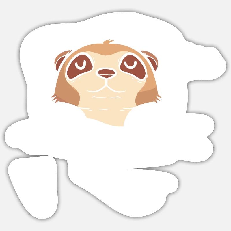 Erdmännchen Sticker Größe S (10 x 10 cm)