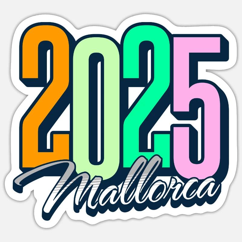 2025 Mallorca - Sticker size S (10 x 10 cm) - white matte