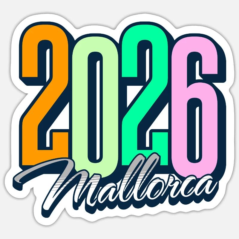 2026 Mallorca - Sticker size S (10 x 10 cm) - white matte