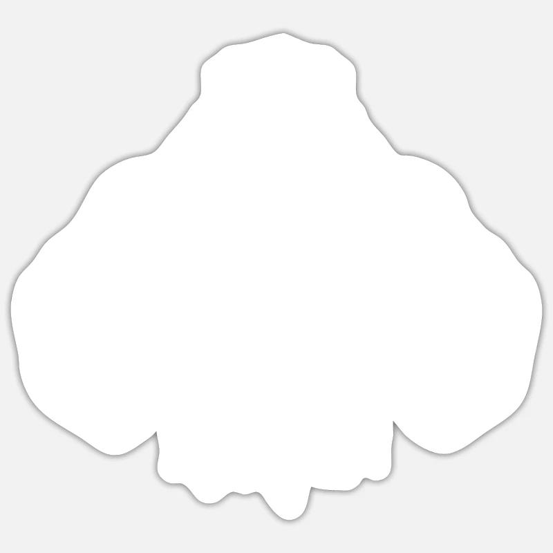 Musculation Bear Grizzly Muscles - Sticker taille S (10 x 10 cm) - blanc mat