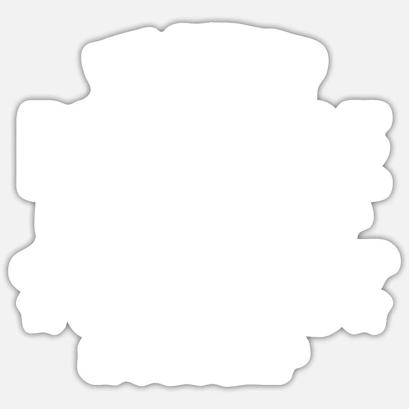 Un Super Bénévole - Sticker taille S (10 x 10 cm) - blanc mat