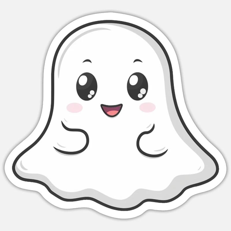 Ghost Ghost Halloween Costume Sticker size S (10 x 10 cm)