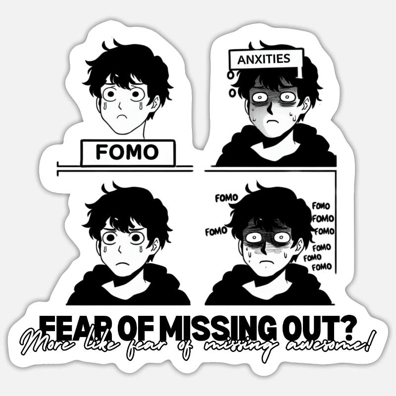 FOMO Sticker Größe S (10 x 10 cm)