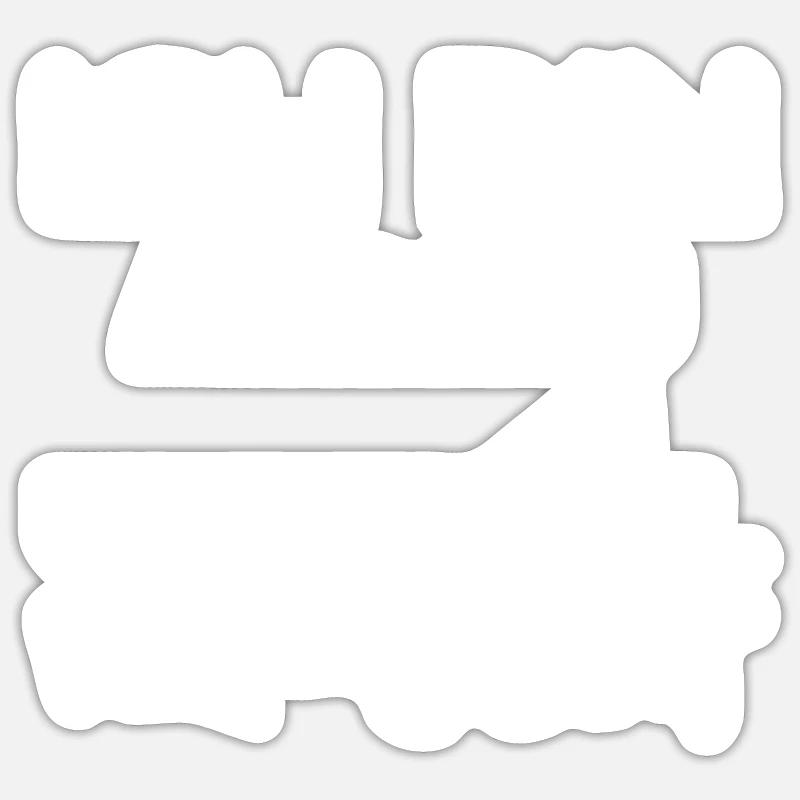 Prénom Andrej - Sticker taille S (10 x 10 cm) - blanc mat