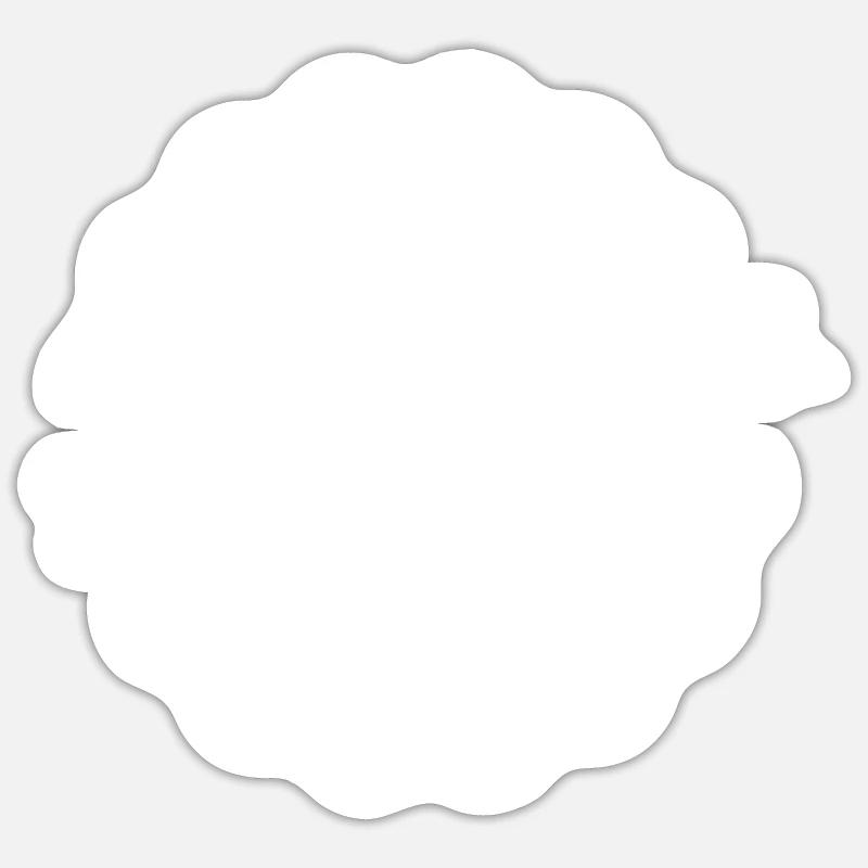 Staff Stempel - Sticker Größe S (10 x 10 cm) - Mattweiß