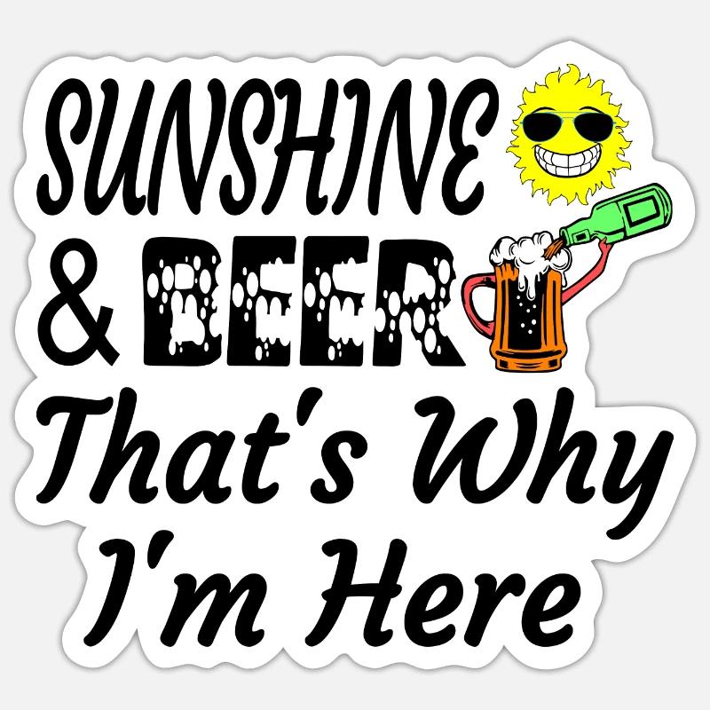 summer fun unique design Sticker size S (10 x 10 cm)