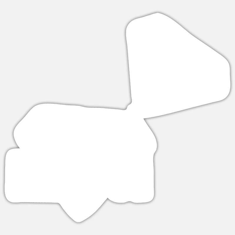 Matti - Sticker taille S (10 x 10 cm) - blanc mat