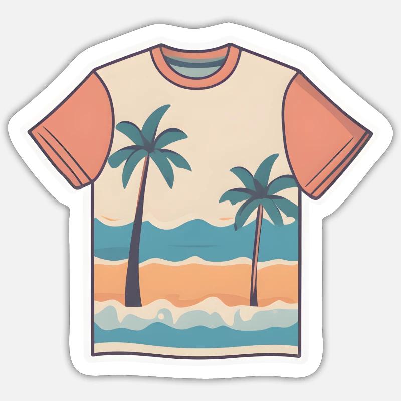 Beachfront Bliss Sticker size S (10 x 10 cm)