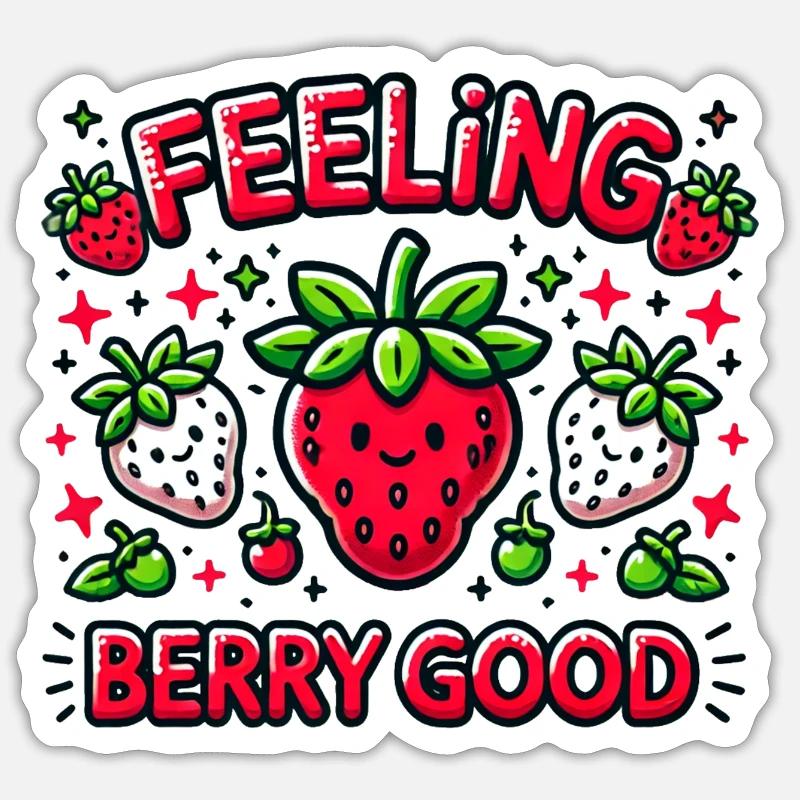Feeling Berry Good Sticker Größe S (10 x 10 cm)
