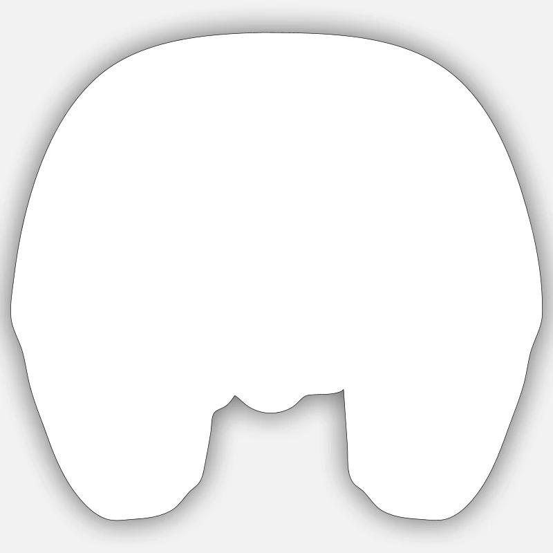 Kopfhörer Note Musiknote Puls Frequenz Herzschlag - Sticker Größe S (10 x 10 cm) - Mattweiß