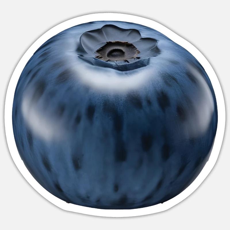 Blaubeer-Fruchtgeschenk - Sticker Größe S (10 x 10 cm) - Mattweiß