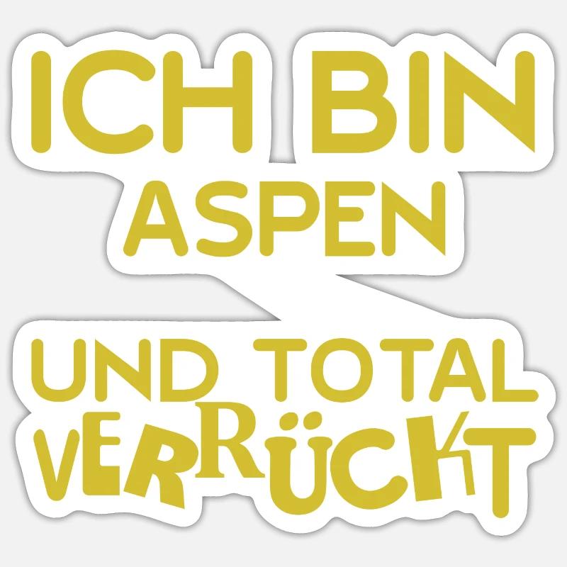 Gift for Aspen Sticker size S (10 x 10 cm)
