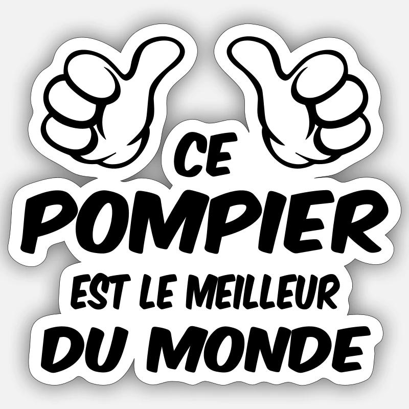 BEST FIREFIGHTER Sticker size S (10 x 10 cm)