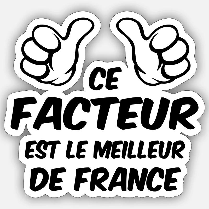BESTER FAKTOR - Sticker Größe S (10 x 10 cm) - Mattweiß