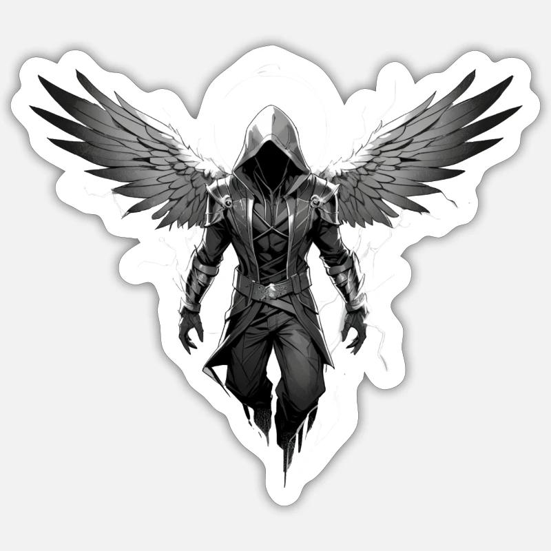 Todesengel Sticker Größe S (10 x 10 cm)