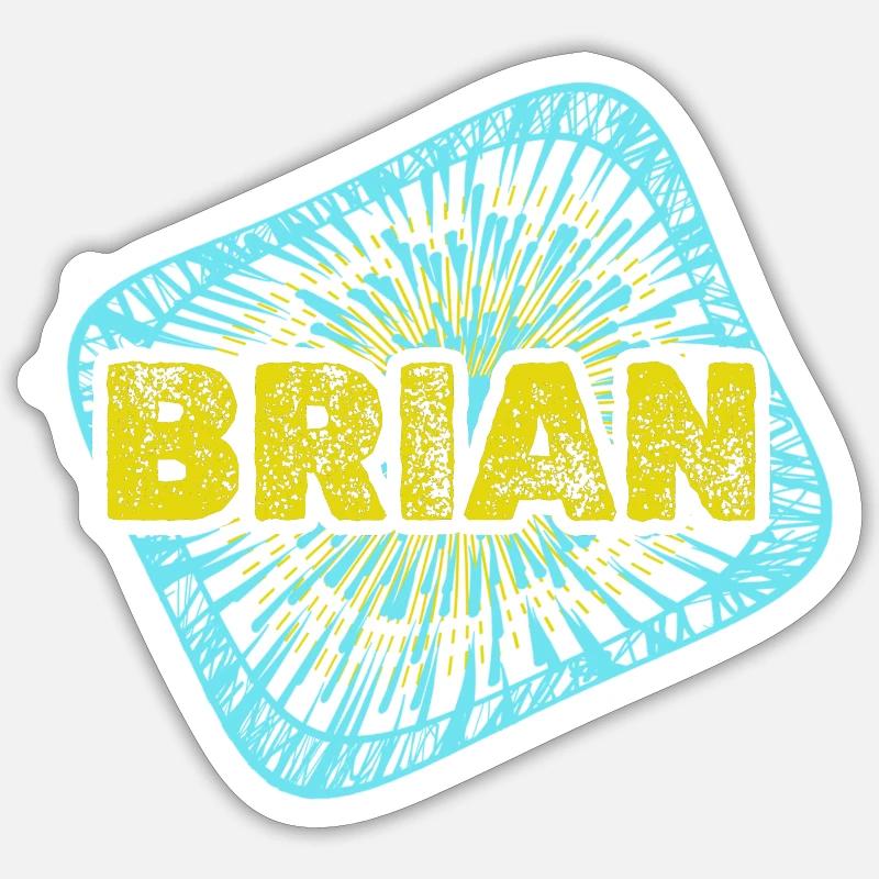 Loisirs Brian - Sticker taille S (10 x 10 cm) - blanc mat