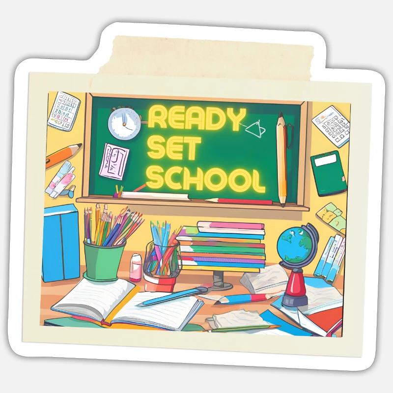 ÉCOLE PRÊTE À L’EMPLOI Sticker taille S (10 x 10 cm)