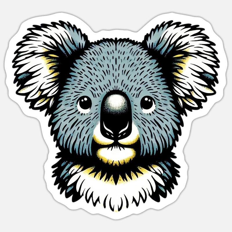 Koala Sticker size S (10 x 10 cm)