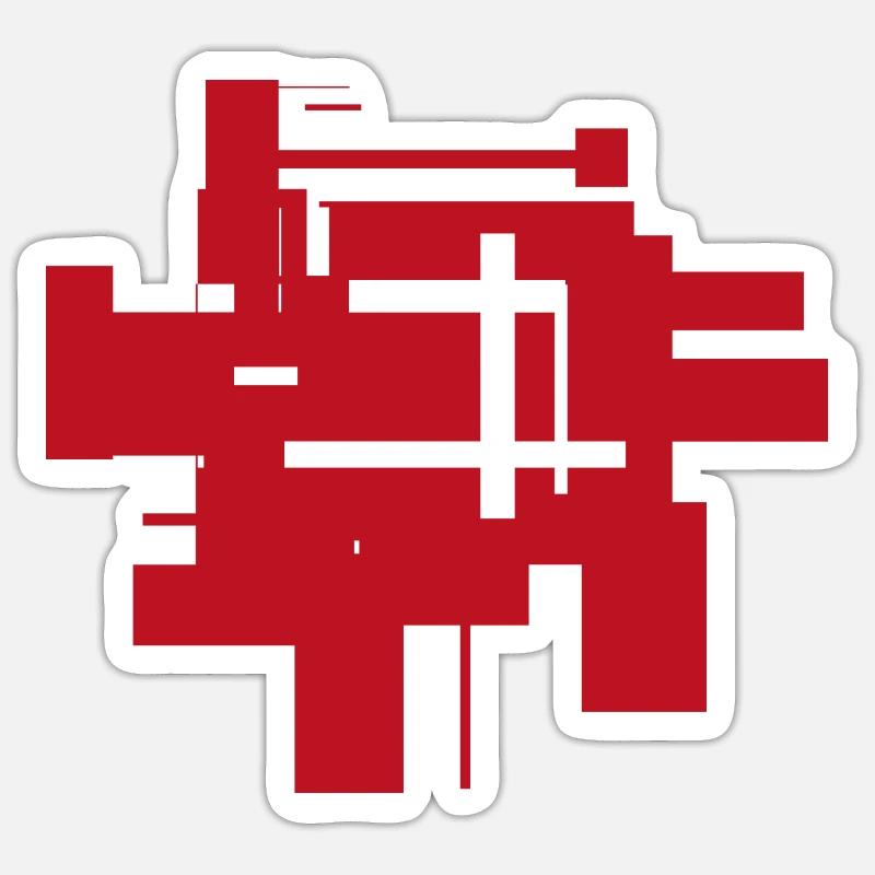 Farben Fläche - Hintergrund Sticker Größe S (10 x 10 cm)