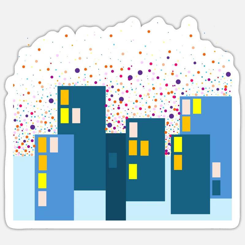 Zuhause daheim Sticker Größe S (10 x 10 cm)