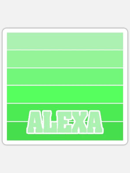 Tochter Alexa - Sticker Größe S (10 x 10 cm) - Mattweiß