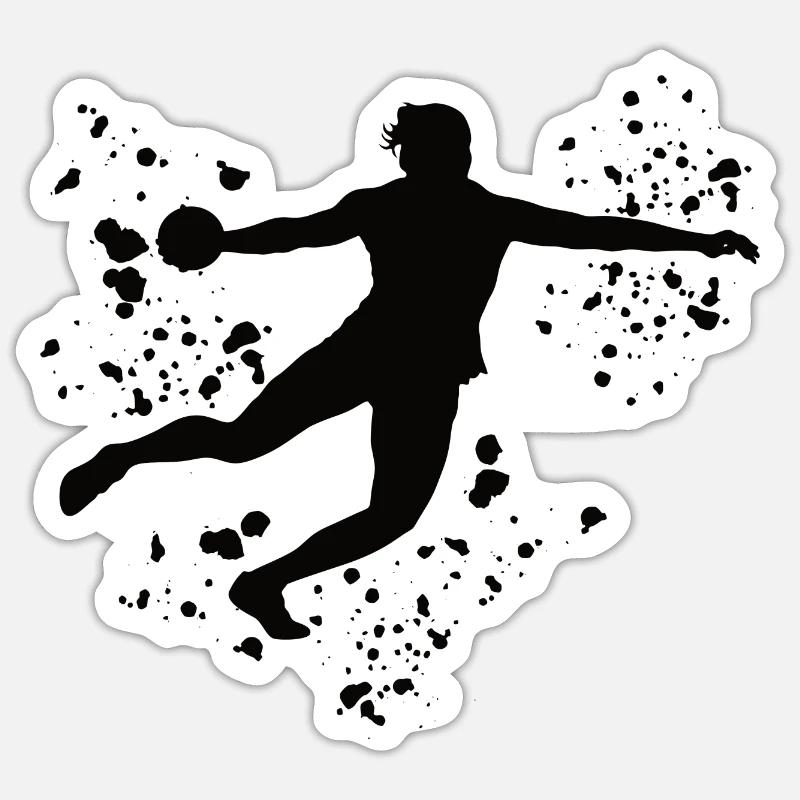 Diskuswerfer Colorsplash Diskuswurf Sticker Größe S (10 x 10 cm)