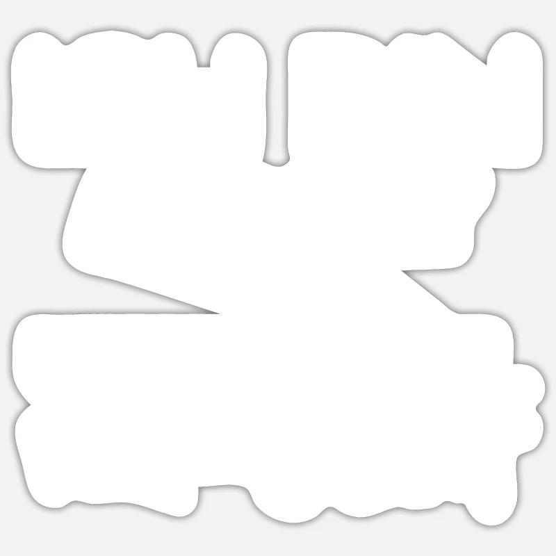 Andrey als Vorname - Sticker Größe S (10 x 10 cm) - Mattweiß