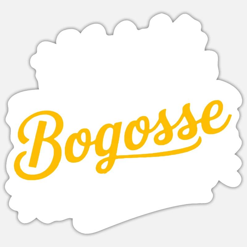 80'S BOG - Sticker size S (10 x 10 cm) - white matte