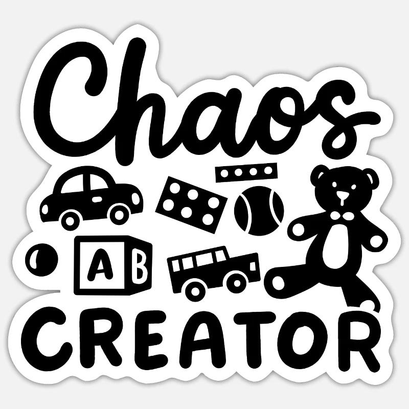 Kleinkind Kind - Sticker Größe S (10 x 10 cm) - Mattweiß