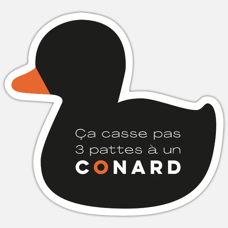 ça casse pas 3 pattes à un conard Sticker taille S (10 x 10 cm)