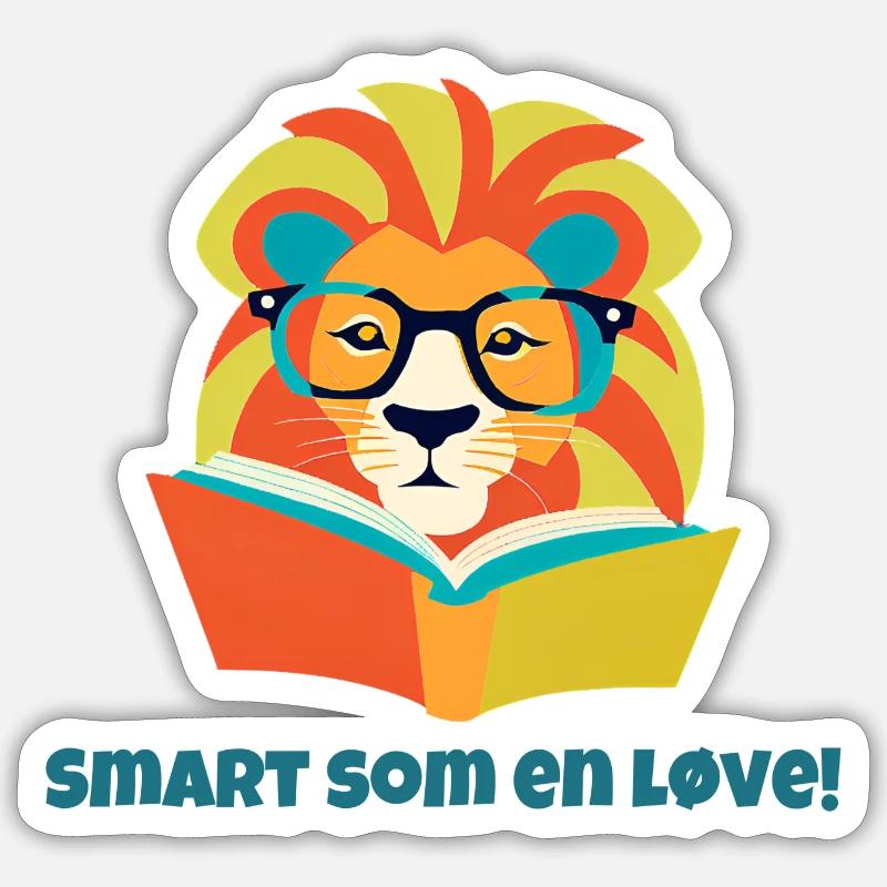 Smart As A Lion Sticker size S (10 x 10 cm)