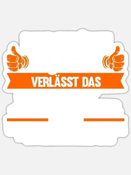 Abschied Kollegin Abschiedsparty Geschenk - Sticker Größe S (10 x 10 cm) - Mattweiß