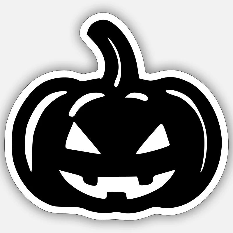 Pumpkin - Sticker size S (10 x 10 cm) - white matte