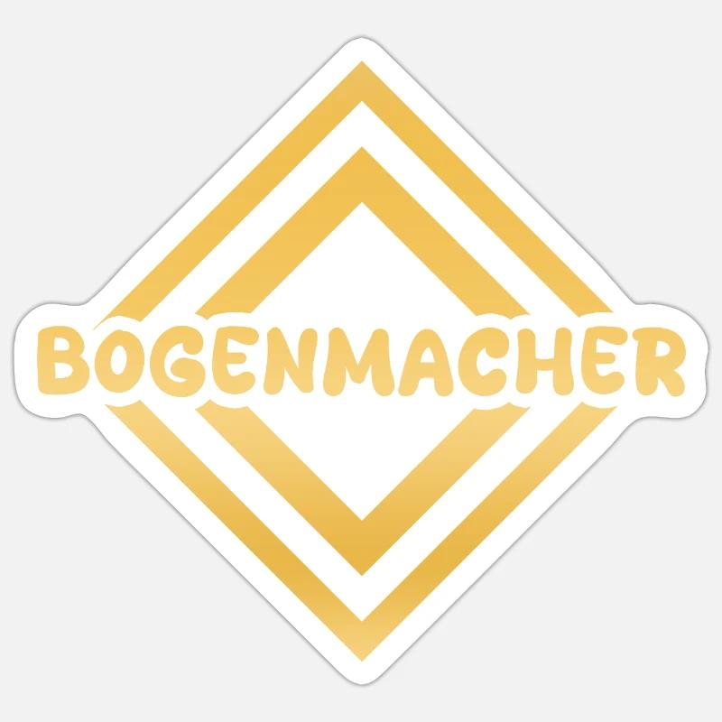 Bogenmacher Sticker Größe S (10 x 10 cm)