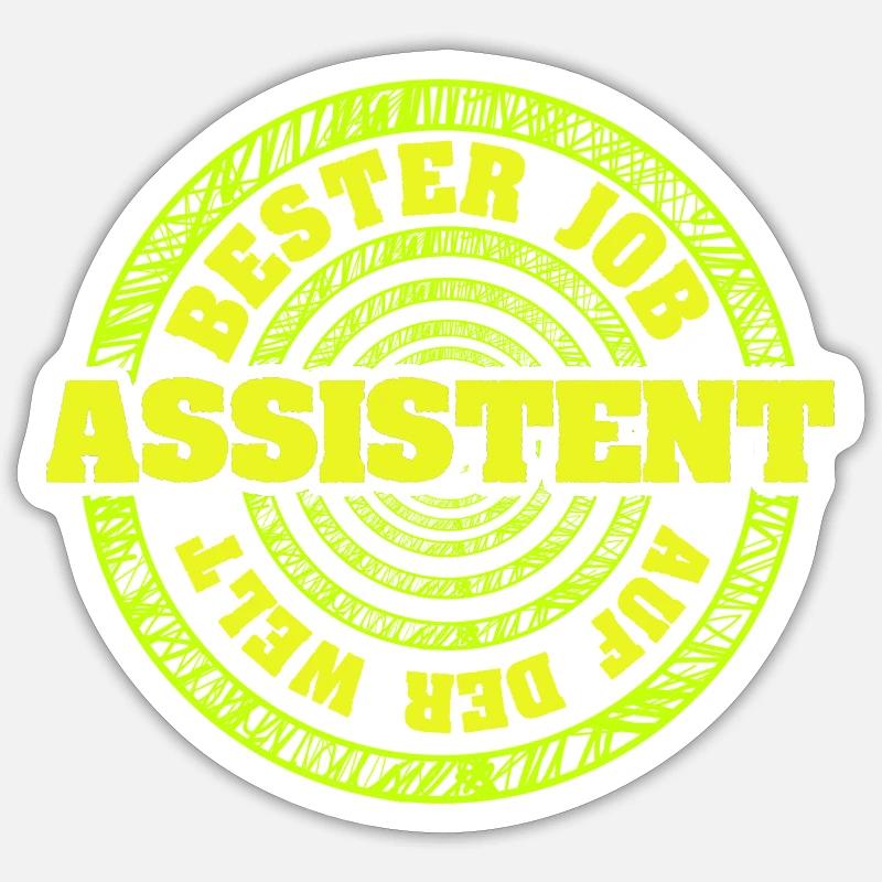 Assistant - Sticker size S (10 x 10 cm) - white matte