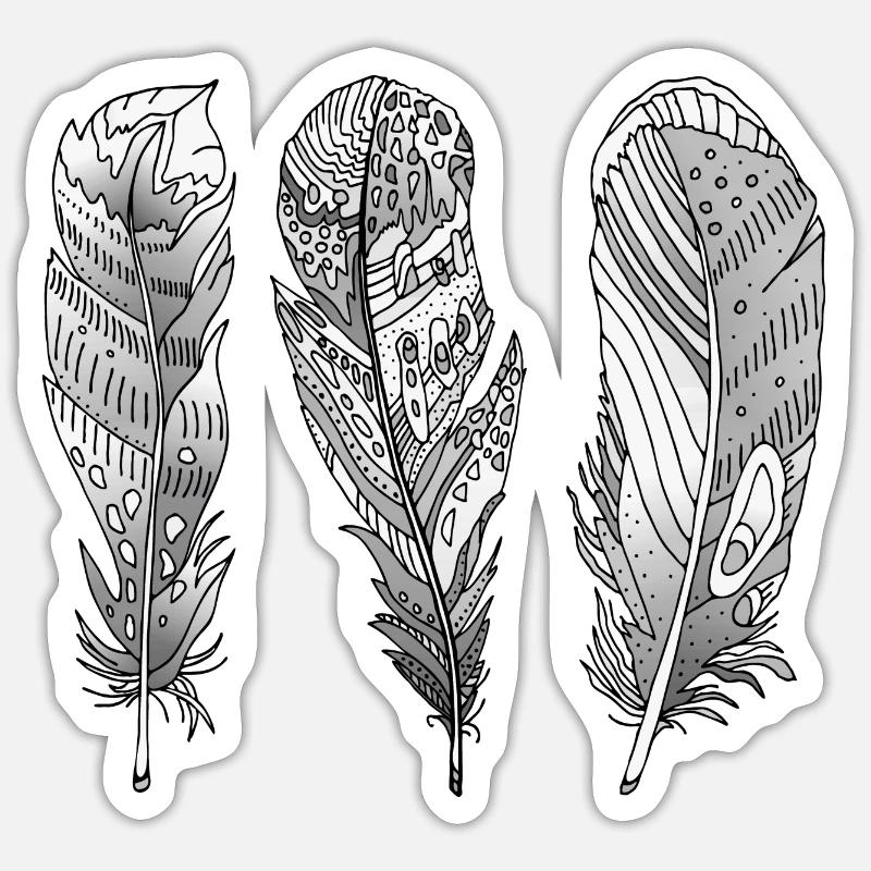 Pen - Sticker size S (10 x 10 cm) - white matte