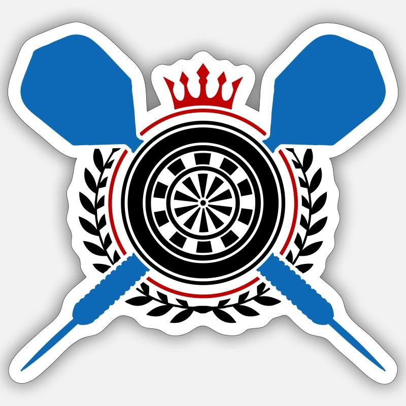 Fléchettes Fléchettes Fléchettes - Sticker taille S (10 x 10 cm) - blanc mat