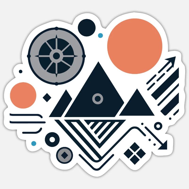 Mountains Sticker size S (10 x 10 cm)