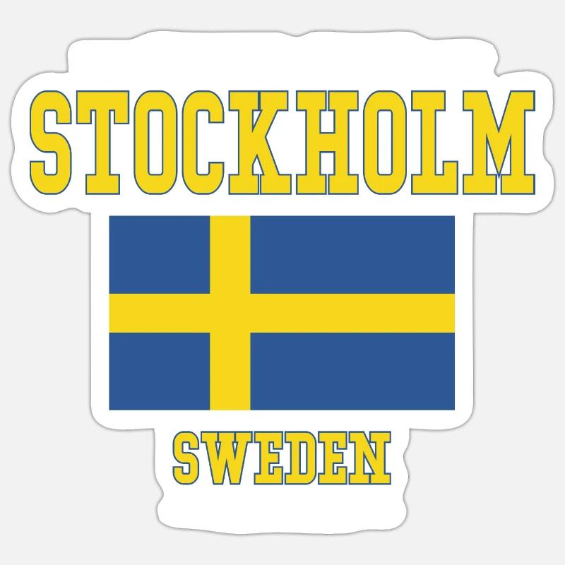 Stockholm Sticker Größe S (10 x 10 cm)