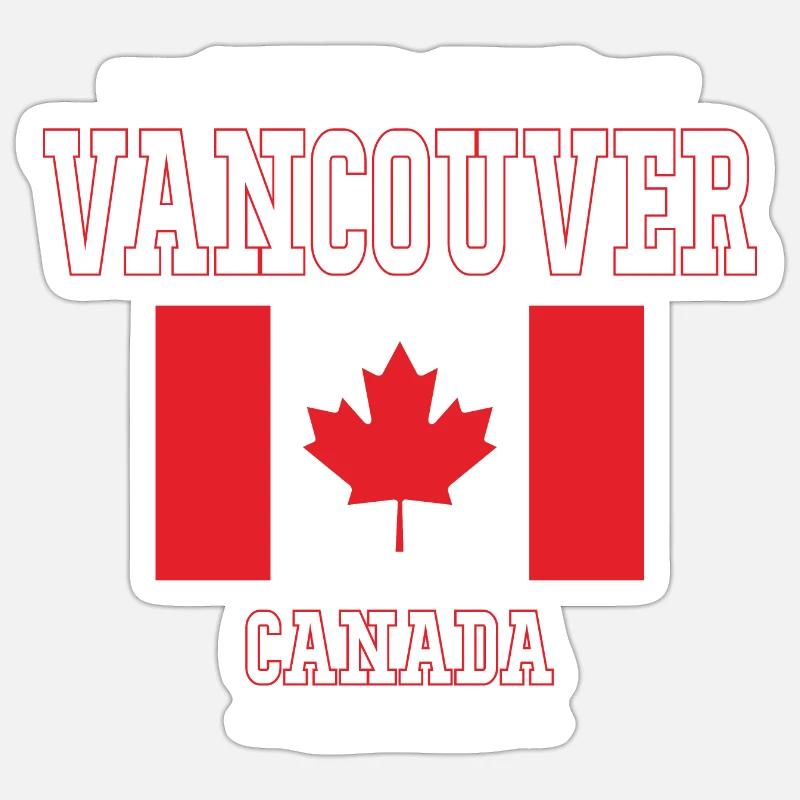 Vancouver - Sticker size S (10 x 10 cm) - white matte