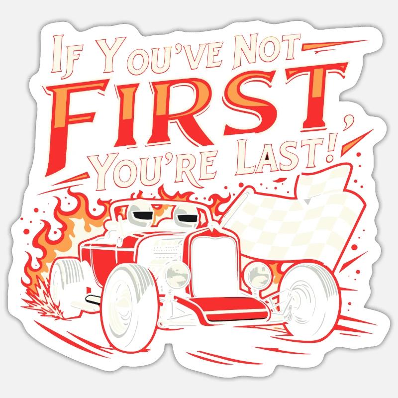 CITATION TENDANCE RAPIDE - Sticker taille S (10 x 10 cm) - blanc mat
